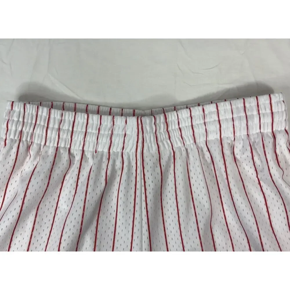 NWOT MITCHELL NESS Chicago Bulls Reload 1995 96 Pinstripe Shorts Mens Large